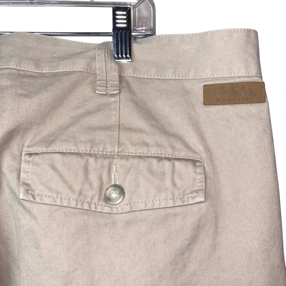 Cabela's‎ Mens Beige Cotton Blend Casual Chino Pants Size 42x30